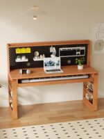 모든 견고한 목재 피아노 테이블 녹음 스튜디오 작업대 음악 작업대 편곡자 튜닝 테이블 전자 피아노 키보드 테이블 - 이미지 3