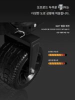 산악 고객 야외 캠핑카 접이식 휴대용 2층 노점 야시장 카트 범용 휠 검정 장비 - 이미지 2