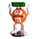 만화 M콩 트렌드 플레이 레드 mm콩 인형 대형 장식품 오렌지콩 모델 거실 매장 바닥 장식 조각 - 이미지 5