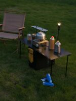 탄소섬유 전술 테이블 M 캠핑 경량 접이식 야외 사무용 장비 캠핑 테이블 HELINOX에 적용 - 이미지 3