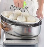 46CM 생선찜 유물 두껍게 확대된 타원형 찜통 수프 냄비 찜닭, 오리, 거위, 해산물 찜 그리드 가스 유도 조리기 - 이미지 3