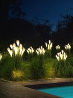 야외 리드 램프 태양열 정원 조경 장식 램프 방수 정원 조명 프로젝트 빛나는 정원 잔디 램프 - 이미지 4