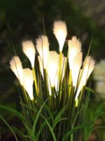 야외 리드 램프 태양열 정원 조경 장식 램프 방수 정원 조명 프로젝트 빛나는 정원 잔디 램프 - 이미지 5