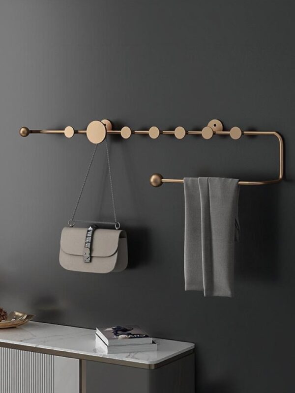 북유럽풍 라이트 럭셔리 코트걸이 침실 옷걸이 벽 장식 욕실 벽걸이 현관 탈의실 입구 옷걸이