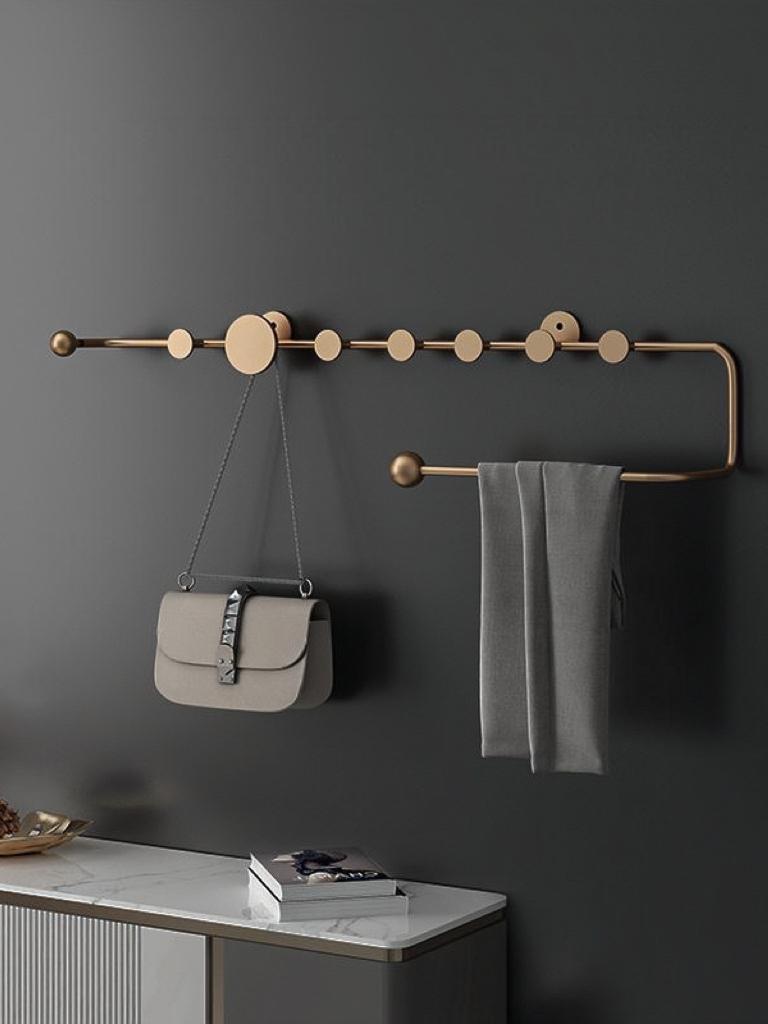 main_723331790979_0-1 북유럽풍 라이트 럭셔리 코트걸이 침실 옷걸이 벽 장식 욕실 벽걸이 현관 탈의실 입구 옷걸이 - 이미지 1