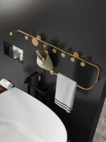 북유럽풍 라이트 럭셔리 코트걸이 침실 옷걸이 벽 장식 욕실 벽걸이 현관 탈의실 입구 옷걸이 - 이미지 4