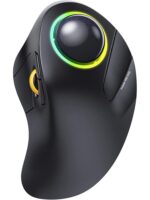 새로운 트랙볼 마우스 3모드 무선 오피스 블루투스 무소음 마우스 인체공학적 수직 도면 CAD 마우스 - 이미지 5