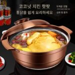 스테인리스 스틸 코코넛 치킨 냄비 상업용 구리 핫팟 이중 맛 냄비 수프 냄비 가정용 냄비 무코팅 유도 쿠커 전용 - 이미지 2