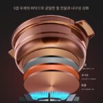스테인리스 스틸 코코넛 치킨 냄비 상업용 구리 핫팟 이중 맛 냄비 수프 냄비 가정용 냄비 무코팅 유도 쿠커 전용 - 이미지 3