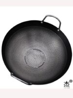 스테인레스 스틸 냄비 가정용 철 냄비 가스 스토브 특수 노스틱 팬 둥근 바닥 프라이팬 상업용 대형 냄비 대형 - 이미지 5