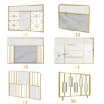 창홍 유리 레스토랑 부스 스크린 파티션 핫팟 레스토랑 바 테이블 아이언 아트 로우 하프 벽 통로 펜스 블록 - 이미지 2
