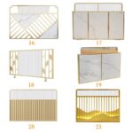 창홍 유리 레스토랑 부스 스크린 파티션 핫팟 레스토랑 바 테이블 아이언 아트 로우 하프 벽 통로 펜스 블록 - 이미지 3