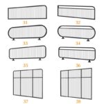 창홍 유리 레스토랑 부스 스크린 파티션 핫팟 레스토랑 바 테이블 아이언 아트 로우 하프 벽 통로 펜스 블록 - 이미지 5