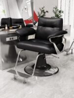 헤어살롱 승강회전 간편 퍼머 및 염색의자 인터넷 연예인 이발소 가벼운 고급 헤어커팅 의자 헤어살롱 전용 이발소 의자 - 이미지 2