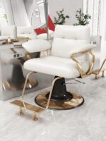 헤어살롱 승강회전 간편 퍼머 및 염색의자 인터넷 연예인 이발소 가벼운 고급 헤어커팅 의자 헤어살롱 전용 이발소 의자 - 이미지 4