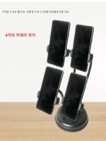 더블 모바일폰 스탠드 라이브 데스크탑 비디오 촬영 가중 다기능 심플 전용 데스크탑 3위치 모바일폰 스탠드 - 이미지 4