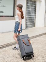 쇼핑 카트 소형 카트 가정용 접이식 가벼운 가정용 야채 카트 소형 트레일러 야외 휴대용 접이식 카트 - 이미지 5