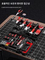 Delixi 전기 가정용 도구 세트 가정 유지 보수 배관 도구 상자 전기 기술자 목공 조합 전체 도구 세트 - 이미지 3