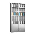 304 스테인리스 스틸 컵 캐비닛 직원 작업장 컵 랙 다중 그리드 도어 공장 컵 랙 티룸 컵 캐비닛 - 이미지 5