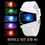 방수 다기능 비행기 남성용 검정 기술 타이밍 알람 시계 중학생용 한국어 버전 전자 어린이 발광 시계 - 이미지 3