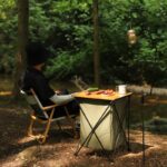 야외 접이식 수납장 캠핑 다기능 휴대용 통합 듀얼 퍼포즈 알루미늄 합금 캠핑 테이블 - 이미지 4