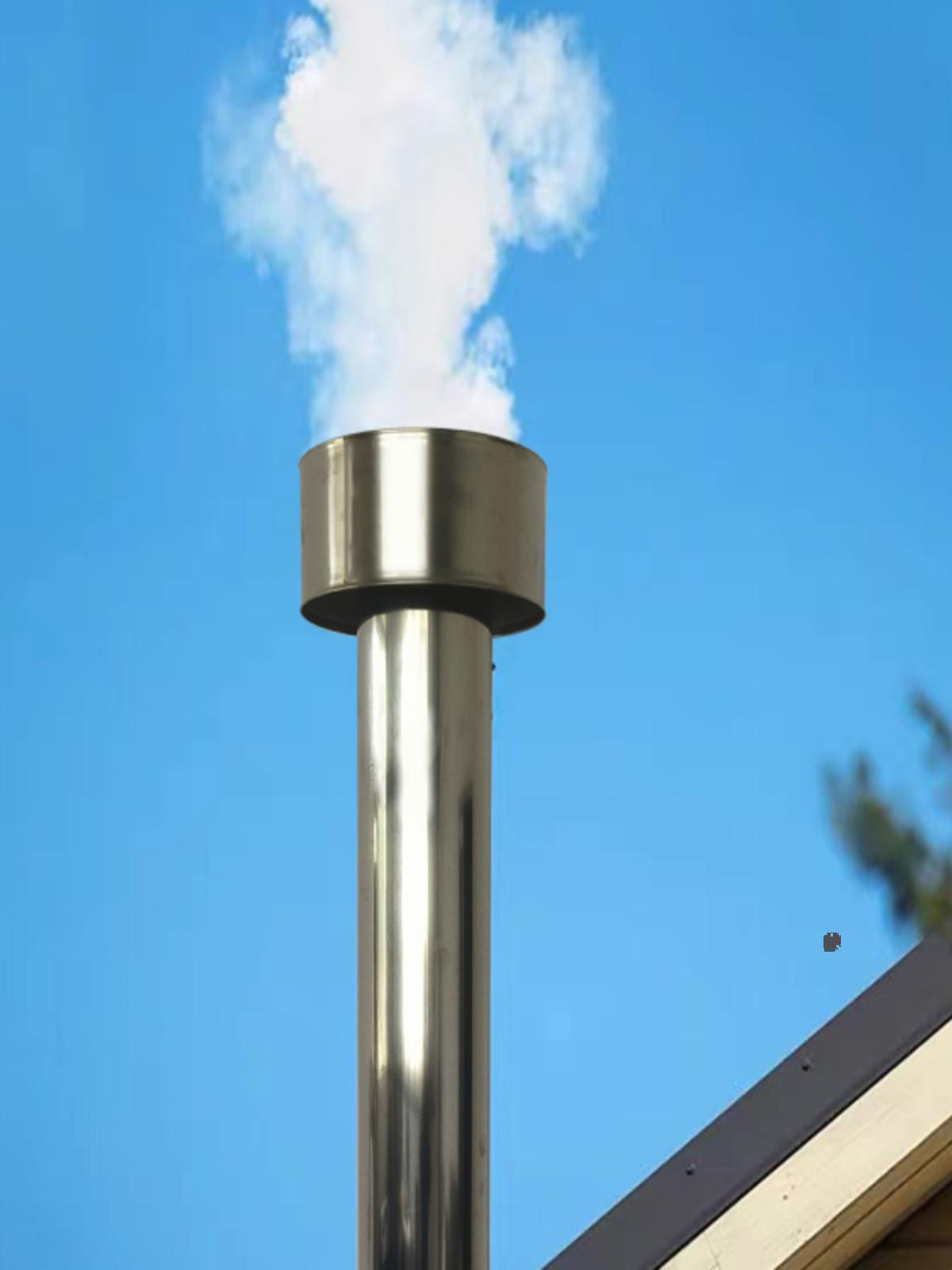 main_726917815204_0-1 연기 파이프 방풍 캡 10cm 스테인리스 스틸 방수 캡 바베큐 스토브 연기 방지 역류 방지 액세서리 역류 방지 연기 레인 커버 - 이미지 1