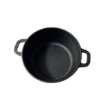 주철냄비 26cm 이중귀 평저 스튜냄비 두껍게 코팅 안된 수프냄비 - 이미지 3