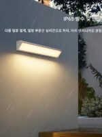 태양열 안뜰 야외 방수 게이트 빌라 벽 긴 스트립 조명 테라스 천막 유도 조명 벽등 - 이미지 2