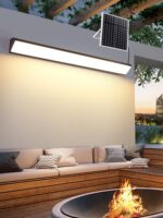 태양열 안뜰 야외 방수 게이트 빌라 벽 긴 스트립 조명 테라스 천막 유도 조명 벽등 - 이미지 3