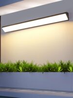 태양열 안뜰 야외 방수 게이트 빌라 벽 긴 스트립 조명 테라스 천막 유도 조명 벽등 - 이미지 5