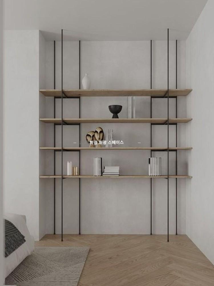 main_727438946543_0-1 바닥부터 천장까지 칸막이 선반 다층 책장 벽면 바닥 수납 선반 사무실 한 단어 칸막이 디스플레이 선반 - 이미지 1