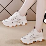 샤클란 라이트 럭셔리 브랜드 소형 가죽 아빠화 여성용 2025년 봄 신상품 소프트솔 캐주얼 스포츠화 - 이미지 2