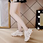 샤클란 라이트 럭셔리 브랜드 소형 가죽 아빠화 여성용 2025년 봄 신상품 소프트솔 캐주얼 스포츠화 - 이미지 4