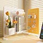 수직 천공보드 책상 선반 데스크탑 수납 공간 활용 아티팩트 책상 수납 책장 마무리 선반