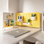 수직 천공보드 책상 선반 데스크탑 수납 공간 활용 아티팩트 책상 수납 책장 마무리 선반 - 이미지 4