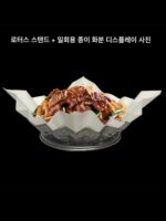 일회용 황금색 주석 호일 냄비 요리는 장식용으로 불에 올려놓을 수 있고, 특수 철판구이 냄비는 요리를 장식하는 데 사용할 수 있습니다. - 이미지 4