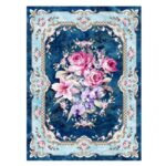 유럽 ​​스타일 거실 카펫 바닥 매트 침실 풀커버 룸 홈 침대 옆 담요 먼지 방지 미국 소파 커피 테이블 매트 맞춤형 - 이미지 5