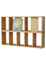 공간절약형 대용량 좁은책상책장 학생책장 원목랙 데스크탑정리 가구 진열 - 이미지 5