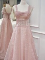 토스트 드레스 2025년 신상품 핑크 슬링 약혼 드레스 라이트 럭셔리 니치 하이엔드 기질 생일 파티 호스트 - 이미지 5