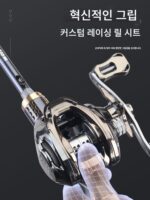 하오톤 메탈 마스터 루야 로드 M 튜닝 세트 장거리 스피닝 릴 퍼치 코크로치 스트레이트 핸들 건 핸들 팬 유즈 초보자용 - 이미지 5