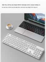 포러너 무선 블루투스 기계식 키보드 3모드 e스포츠 게임 전용 마우스 세트 블루 액시스 컴퓨터 노트북 - 이미지 4