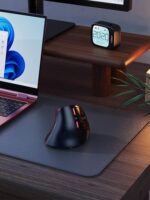 수직 무소음 블루투스 오피스 마우스 무선 충전식 듀얼 모드 인체공학적 데스크탑 노트북 마우스 - 이미지 5