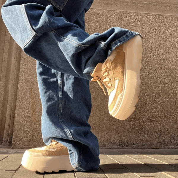 2025년 봄 신상품 키높이 두꺼운 밑창 신발 콘트라스트 컬러 라운드 투 캐주얼 신발 정품 가죽 부드러운 밑창 다용도 흰색 신발 여성용