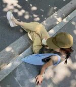 2025년 봄 신상품 키높이 두꺼운 밑창 신발 콘트라스트 컬러 라운드 투 캐주얼 신발 정품 가죽 부드러운 밑창 다용도 흰색 신발 여성용 - 이미지 4