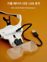 인장조각용 돋보기, 고화질, 노인독서, 크로스스티치, 조명포함, 충전형, 휴대용 돋보기 - 이미지 2