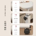 침대 옆 컴퓨터 테이블 접이식 리프팅 레이지 테이블 이동식 테이블 홈 데스크 소파 사이드 테이블 소형 테이블 블랙 - 이미지 4