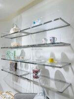 모던 심플 벽면 책장 선반 다층 상품 선반 디스플레이 선반 벽면 장착 신발 가방 디스플레이 선반 - 이미지 2