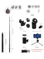 GoPro insta360 스포츠 카메라 오토바이 라이딩 고정 산악 자전거 핸들바 브라켓 셀카 스틱에 적합 - 이미지 4