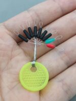 7+2 낚시 초소형 공간 콩 프리미엄 품질 실리콘 고무 대량 올리브 모양 낚시 장비 크기 액세서리 - 이미지 2