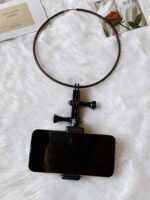 DGS 크리에이티브 넥 브라켓 2023 모델 GoPro9/10 스포츠 카메라 모바일 폰 촬영 라이브 칼라 브라켓에 적합 - 이미지 2